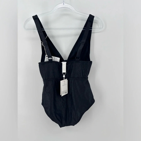 NWT Zimmermann Swim Snake animal print one piece swimsuit Black AU 1 US 4-6 - Picture 3 of 8
